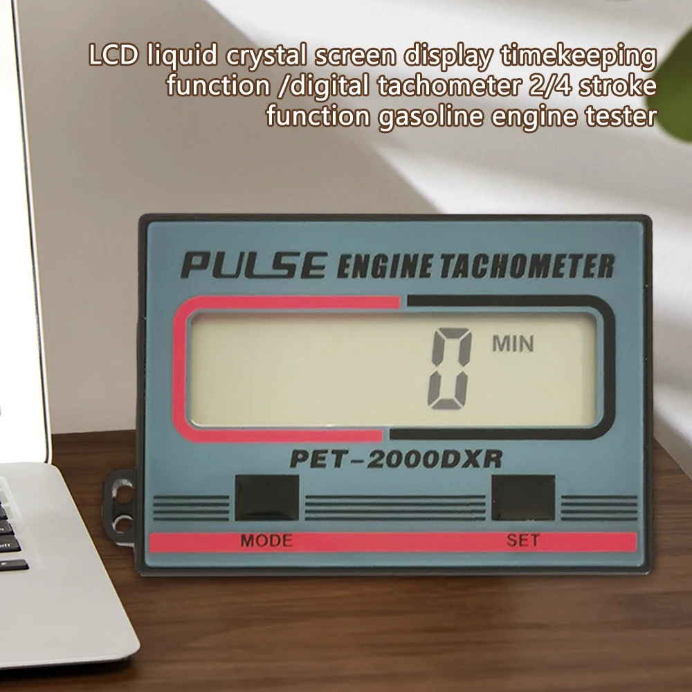 Imagem -02 - Pulso Motor Tacômetro Gauge Digital Tach Hour Meter para Atv Cortador de Grama a Tempos Velas de Ignição Acessórios 100 a 30000 Rpm