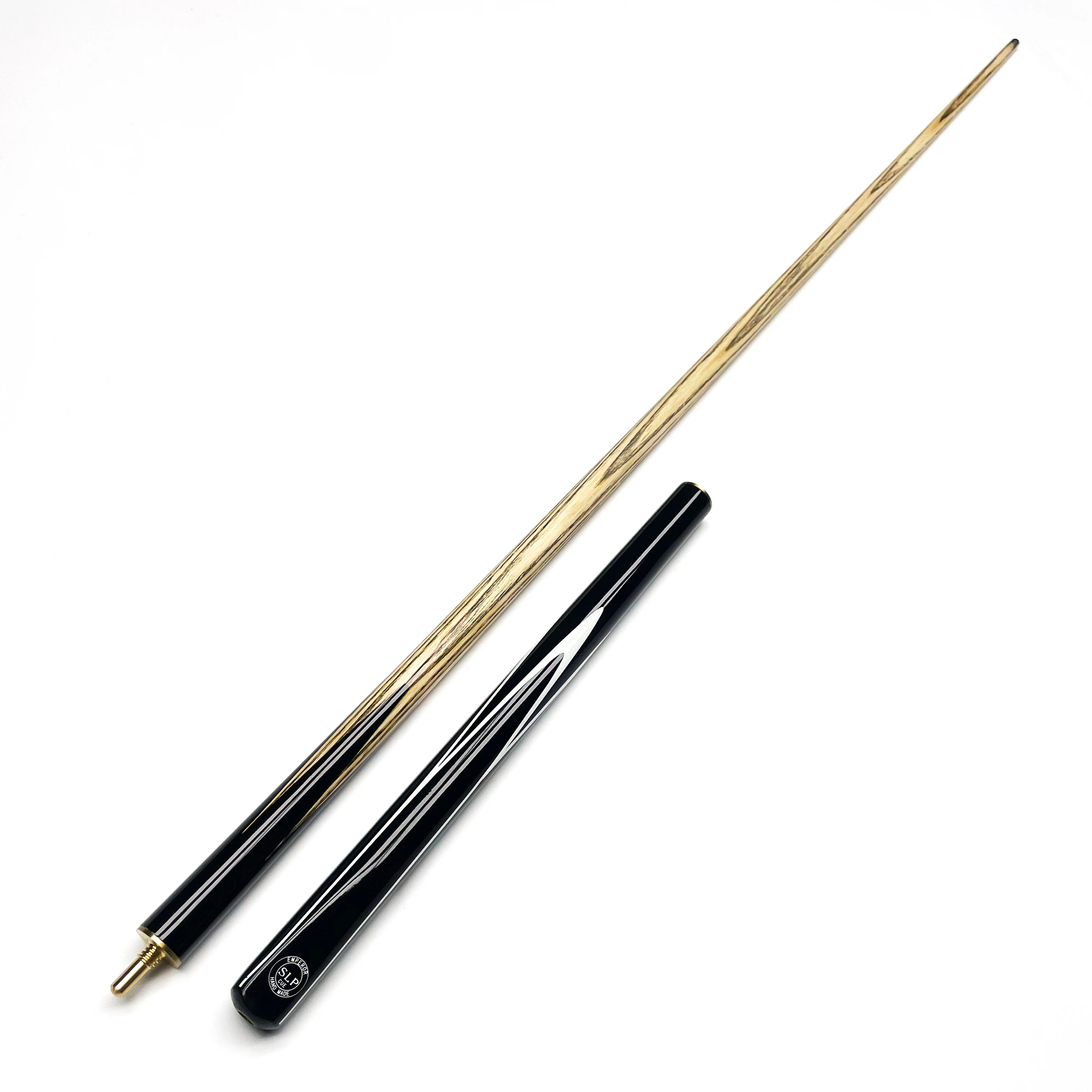 3/4 Jointed Snooker Cue 57 Inch Billiard Pool Cue Stick with 9.5mm Tip and Extension for Snooker Black 8 British Style