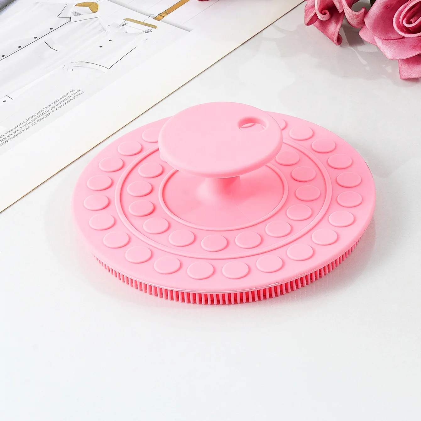 فرشاة تنظيف الوجه للبشرة الحساسة سيليكون منظف الوجه الوجه تنظيف عميق الحلاقة تدليك فرشاة تنظيف الوجه فرشاة تنظيف #4