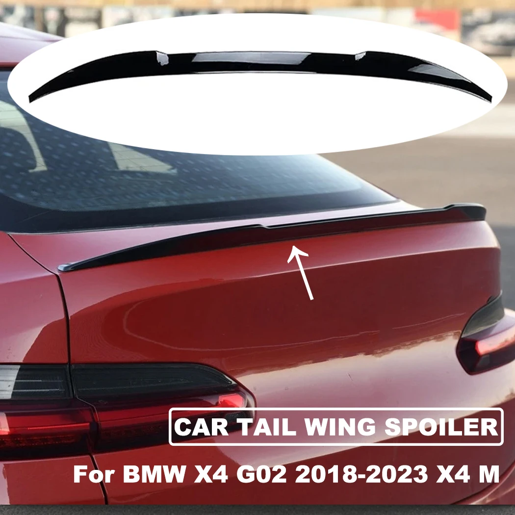 

Car Rear Tail Top Wings Spoiler Fixed Wind Rear Wing Auto Decoration Accessories For BMW X4 G02 2018-2023 X4 M