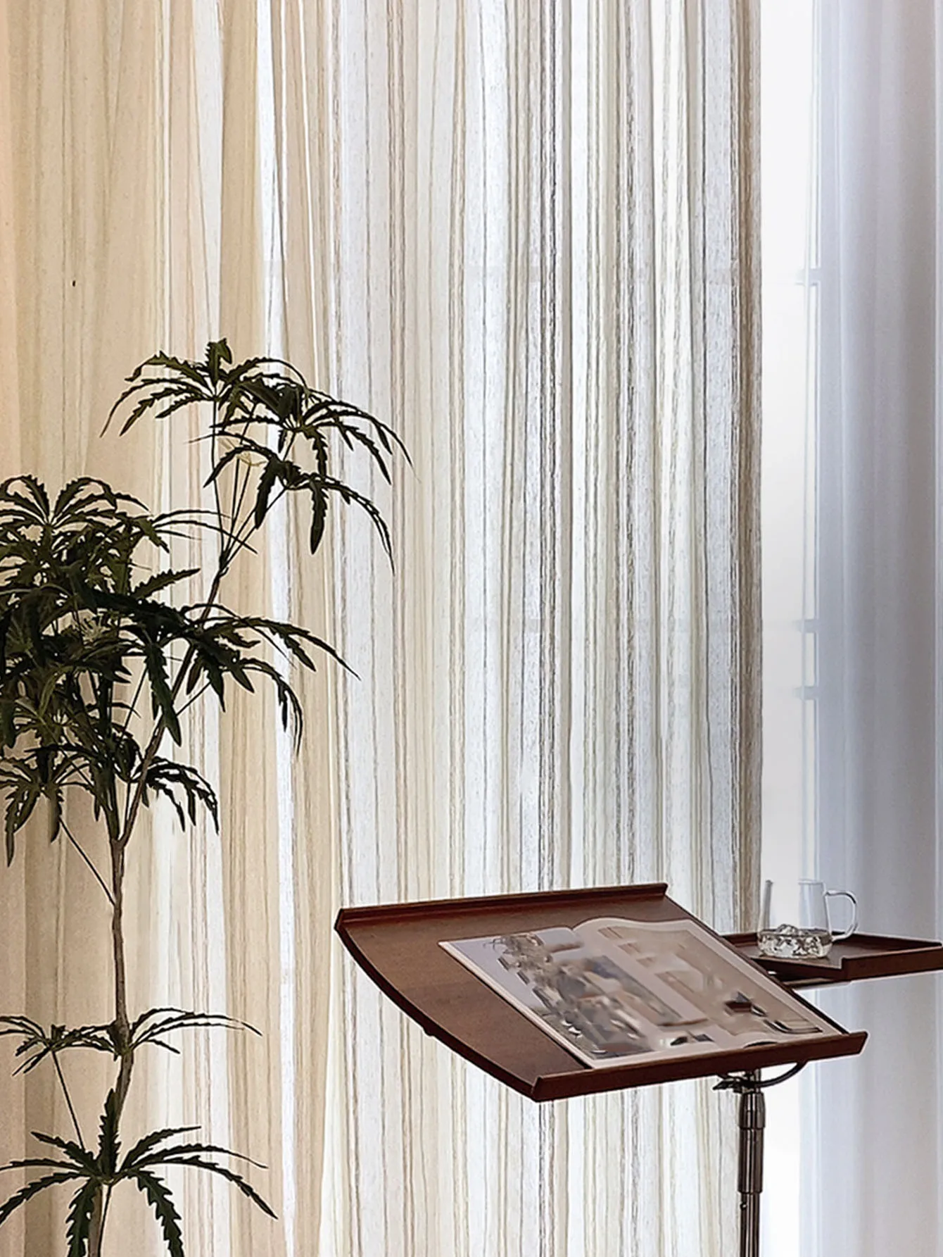 

Linen Semishading Curtains and Korea Style Thickened Cotton For Bedrooms, Living rooms curtains with Polyester