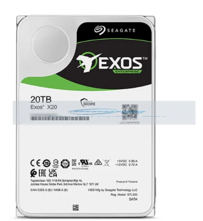 ST20000NM000D For SEAGATE HARD DRIVE 7200 RPM 7.2k 256MB EXOS X20 20TB ENTERPRIES Internal 3.5 INCH 6GB/s SATA  ST20000NM000D