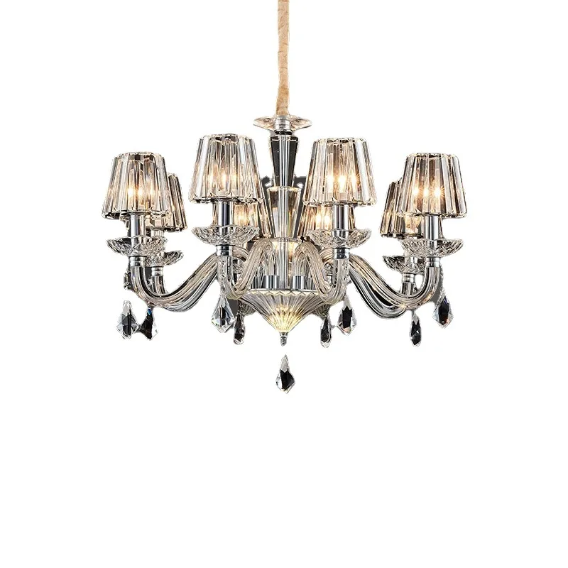 

Light luxury, crystal, chandelier, European style, living room, luxury, dining room