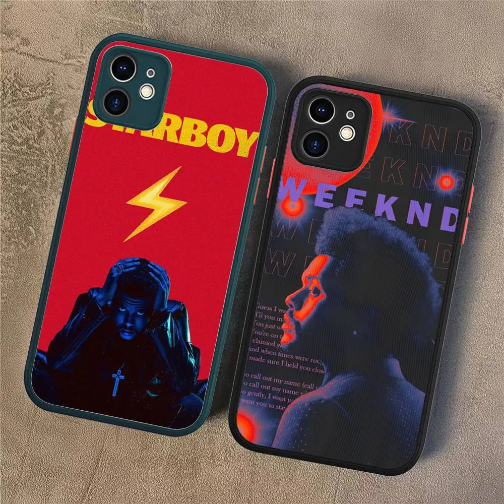 

Classic Singer T-The W-Weeknd Phone Case For IPhone 11 12 13 14 15 16 Pro Plus X XS MAX Matte Bumper Shockproof Cover