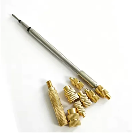 Heat Set Soldering Iron Tip Head Insert M2-M6 Hot Melt Brass Embedded Thread Nut Kit with Soldering Tools for Electronic Repair