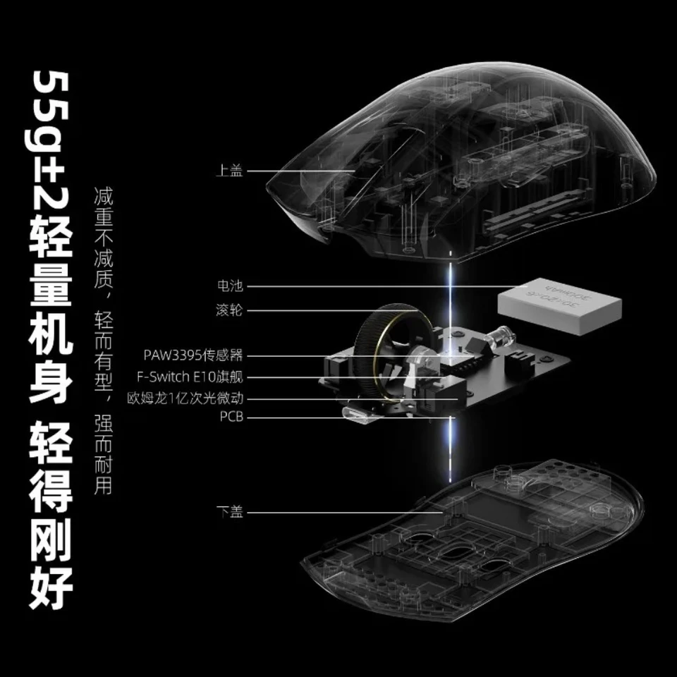 XINMENG ZERO 3 Ultra Gaming Mouse Wireless Tri-mode Dual 8K