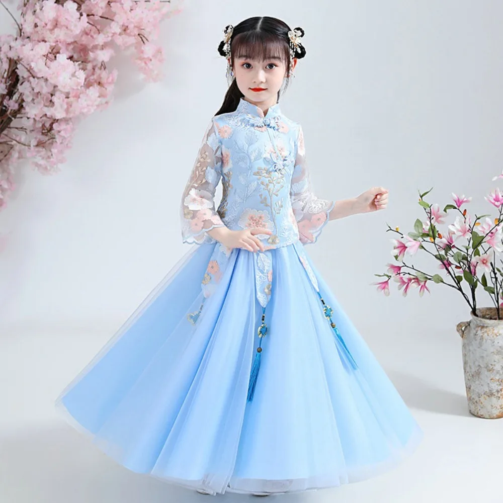 Kids Clothes Children's Clothing Chinese Traditional Dress Cosplay Costumes Girls Hanfu Ethnic Style Princess Party Dresses