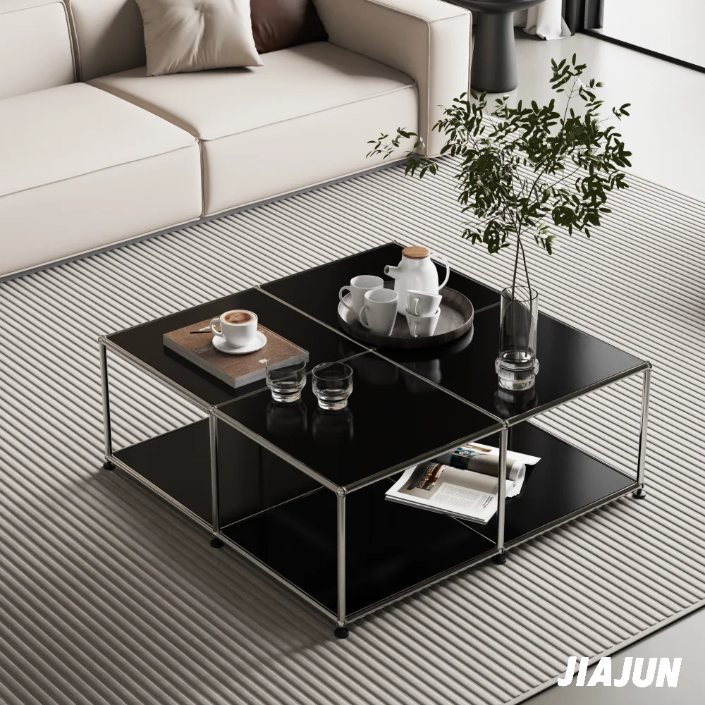 Storage Cabinet Metal Module, Coffee table, Modular Furniture, Stainless Steel Metal Board for Decoration in Living Room