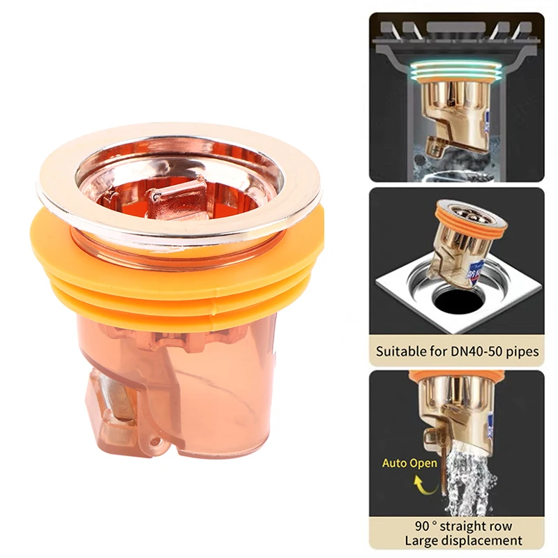 

Самозакрывающийся сливной сердечник для пола с защитой от запаха и насекомых, дезодорант, защита от запаха, без запаха, ванная комната, туалет, канализация, слив для душа