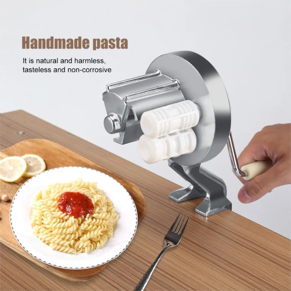 New Pasta Maker Noodle Press Machine Manual Operate Kitchen Food Making Equipment  Aluminium Alloy Handmade Spaghetti