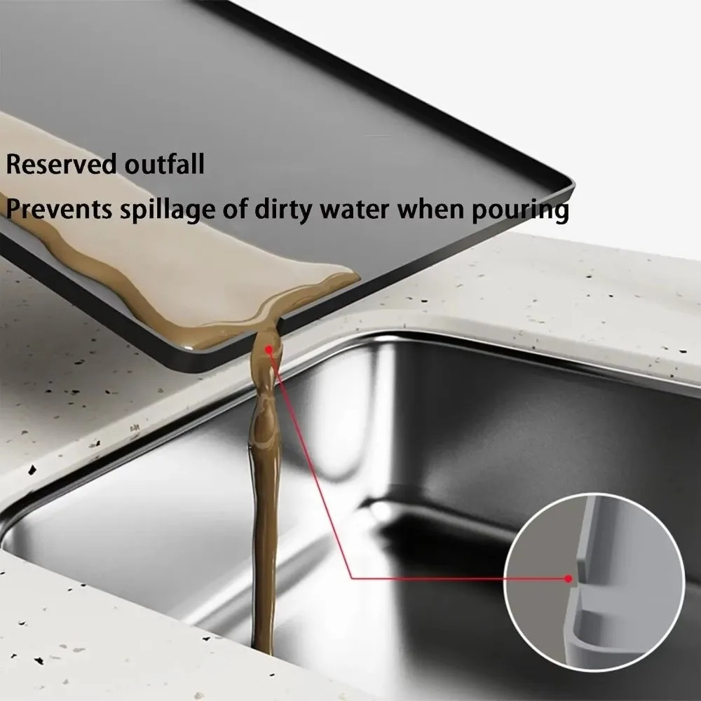 

New Waterproof Coffee Machine Mat Multi-Purpose Heat Resistant Silicone Tray Easy Clean Non-Slip Base Insulation Protection Pad