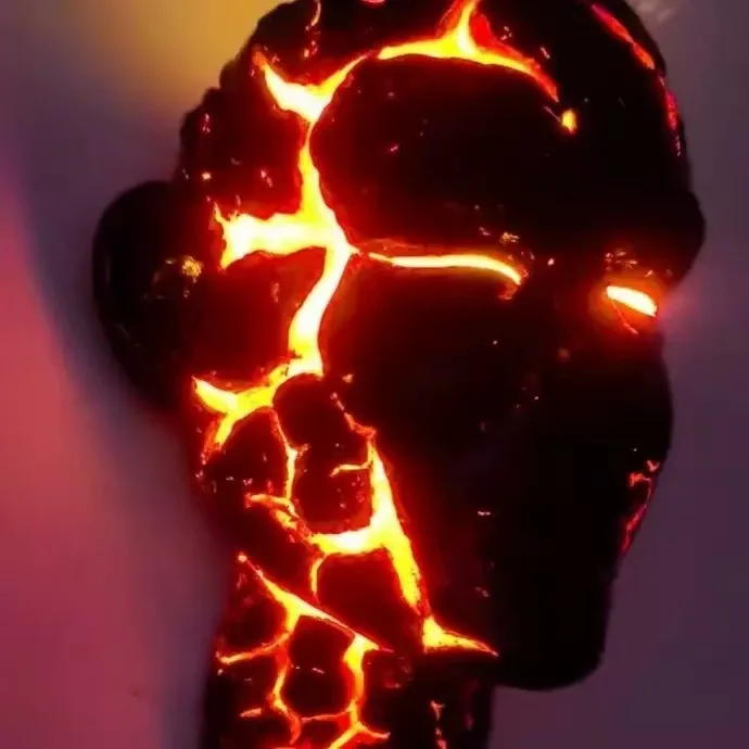 

Dark Aesthetic Cracked Soul Wall Lamp Handmade Resin Hanging Craft Art Exquisite Household Wall Decor Ornament For Gothic Room D