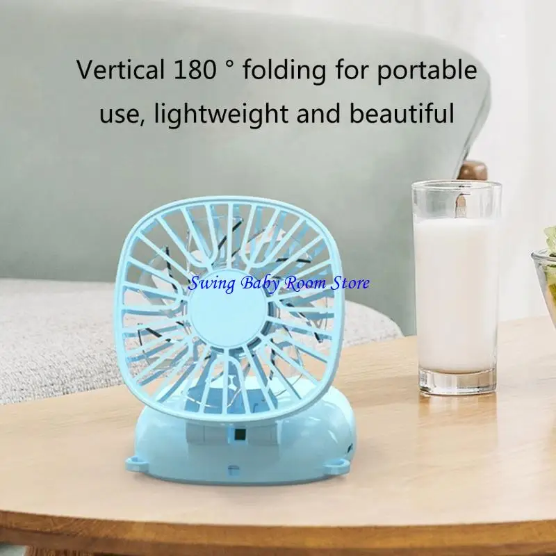 K1ad Small Handheld Fan com 3 velocidades USB recarregável fã pescoço pendurado para externo