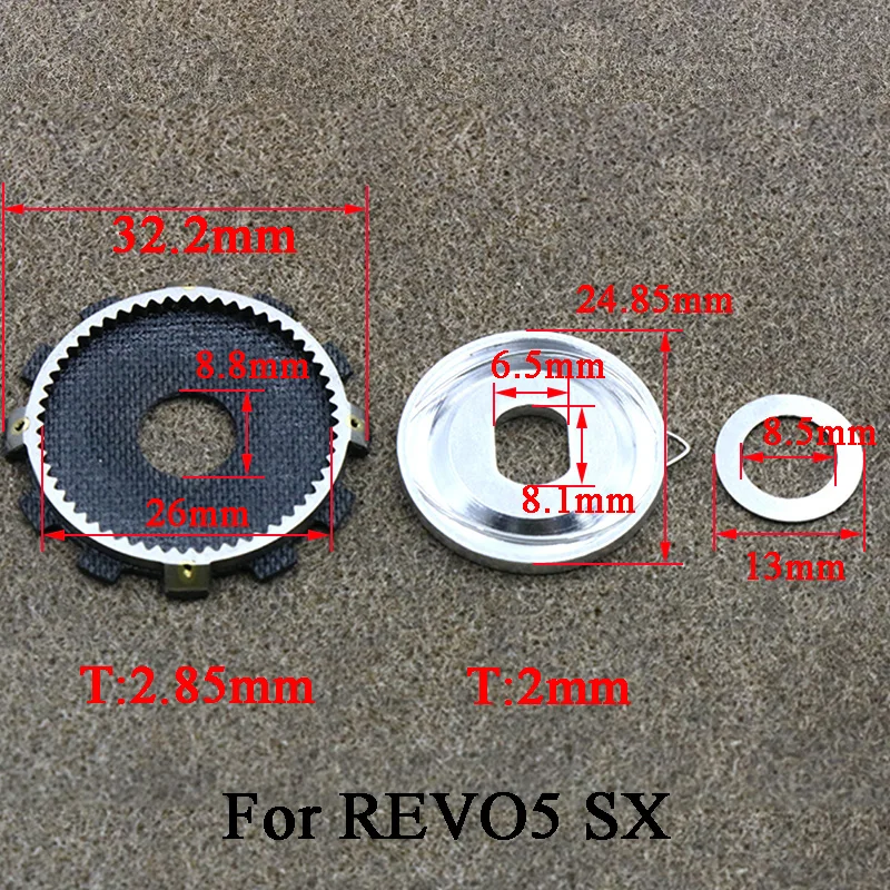 Water Drop Wheel Unloading Force Alarm Modification Accessories,No glue Installation For ABU ROCKET MAX4 LP REVO4 BEAST 41RKT