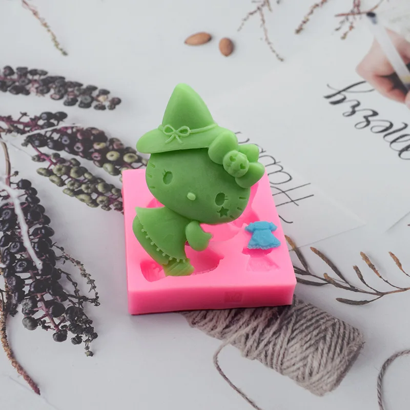 Various Cute Cat Silicone Mold For Fondant Candy Chocolate Epoxy Resin Sugar Craft Mold Pastry Cake Decorating Kitchen Tool