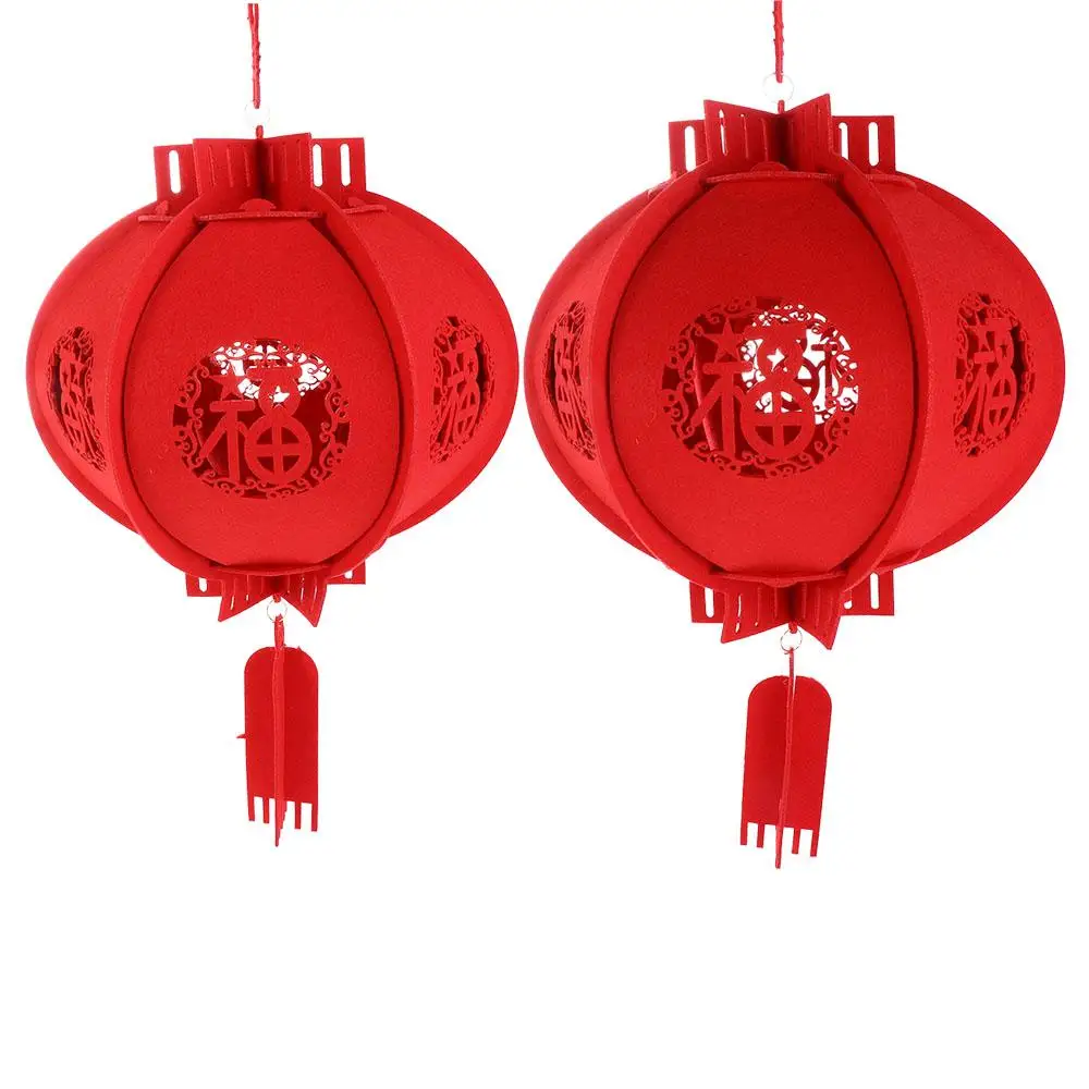 New Year Party Celebration Home Decoration Chinese New Year Good Luck Lanterns Craft Hangin Lamp Decoration Supplies