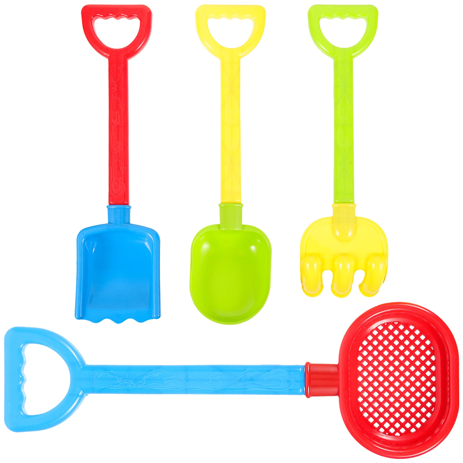 Plastic Beach Shovels Toys Kids Sand Play Lightweight Outdoor Digging Gardening Snow Fun Hand Coordination Portable