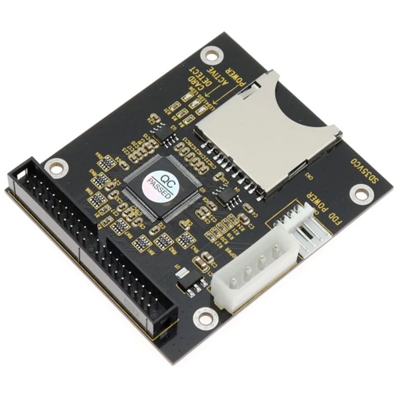 

5V SD Card Module To IDE3.5 40 Pin Disk Drive Adapter Board Riser Card Capacity Supports Up To 128GB SDXD Card ATA IDE Module