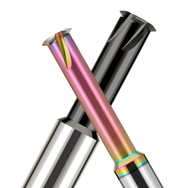 VOKET CNC Machine Solid Carbide Single Tooth Thread Milling M1 M1.6 M2 M3 M4 M5 M6 M8 M10 M12 M14 Mill Mills Cutter