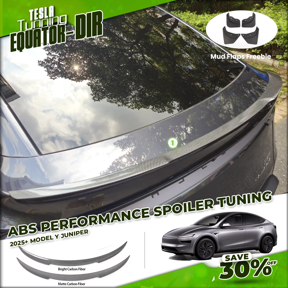 Blade Style Rear Spoiler for Tesla Model Y Juniper 2025+ Version | OEM Tail Wing Stabilizer, Lightweight ABS Material Auto Refit