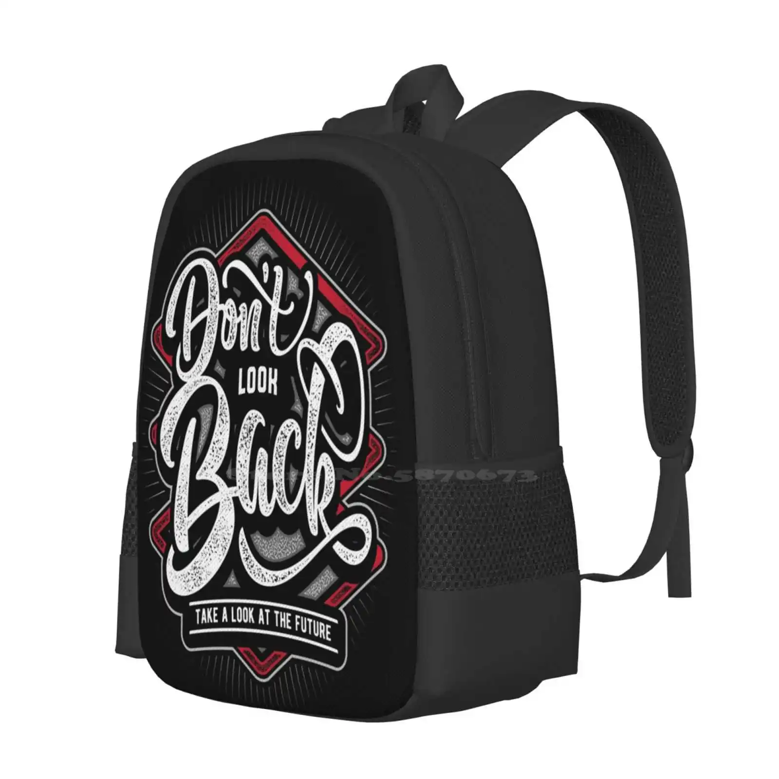 Don'T Look Back Hot Sale Schoolbag Backpack Fashion Bags Songs Noel Look Back Bookworms Delight Watch Your Back Lifes Simple