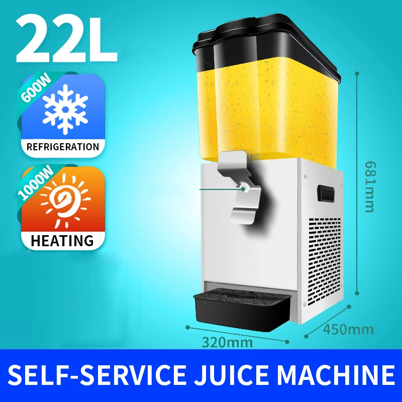 Machine à Cliquetis à Froid à Double Intervalles et Trois Intervalles pour Jus Glacé, Produit Professionnel, Disponible en 22, 44 ou 66l