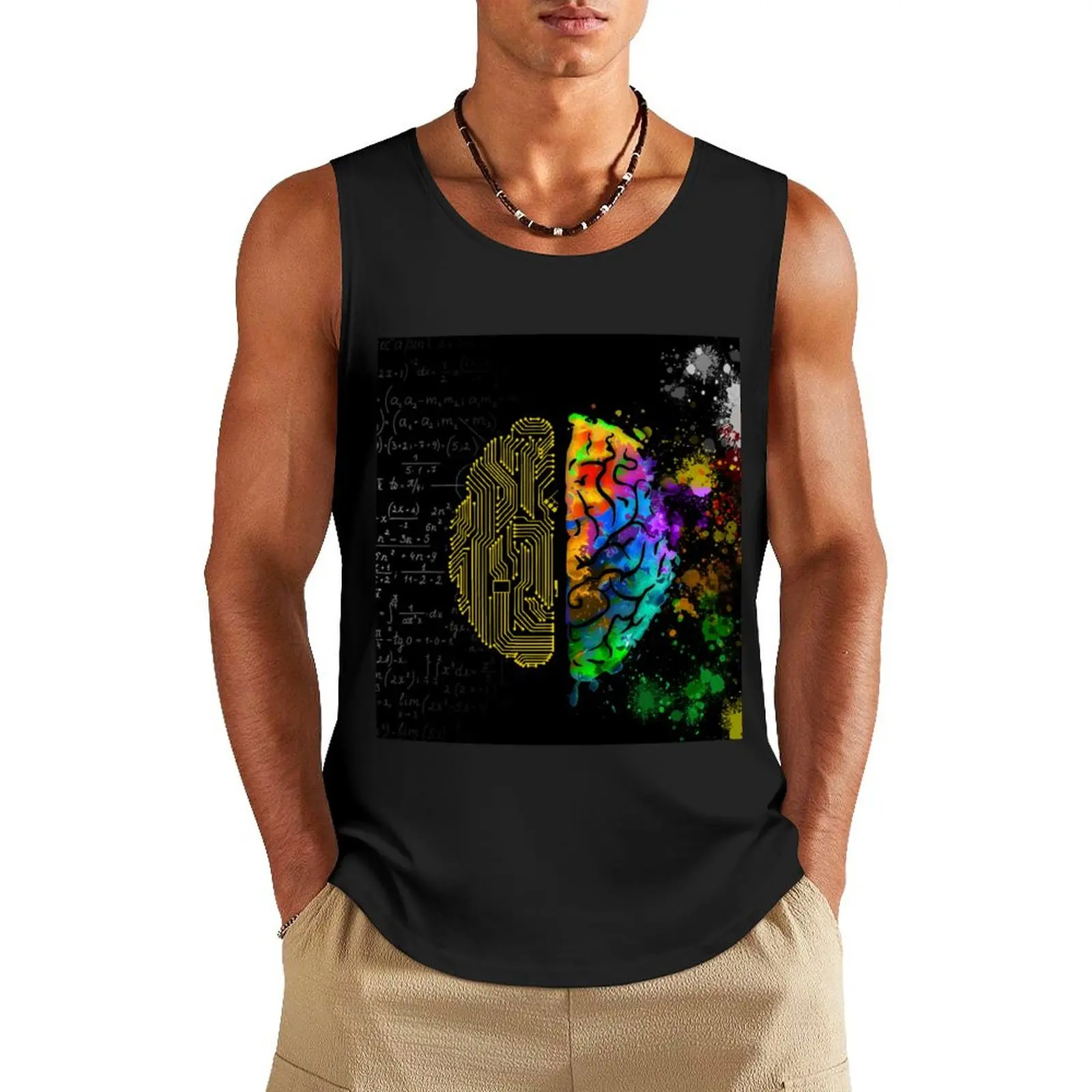 

logical creative Tank Top Male vest singlet for men anime clothes mens clothing