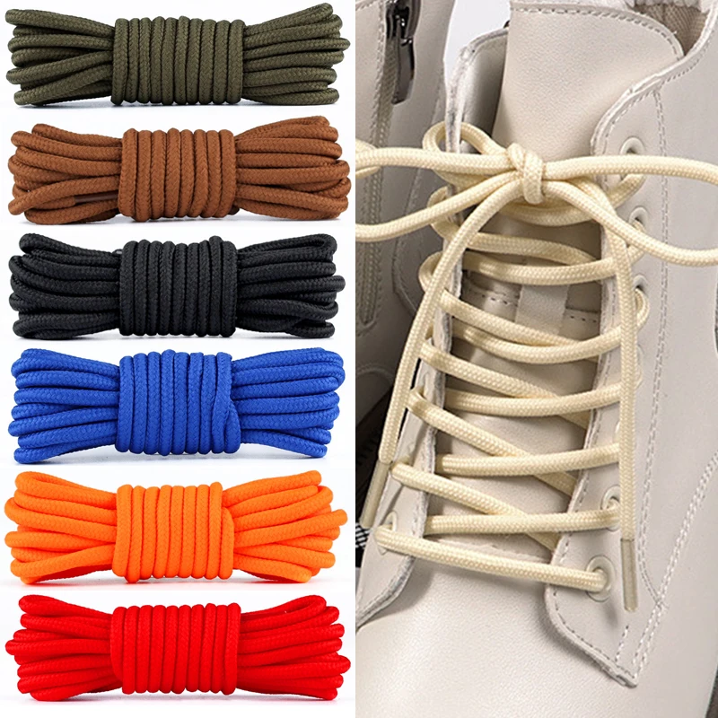 1Pair/3Pair New Durable Solid-Color Round Shoelaces Unisex Outdoor Sports Laces High-quality Shoelace for Sneakers and Boots