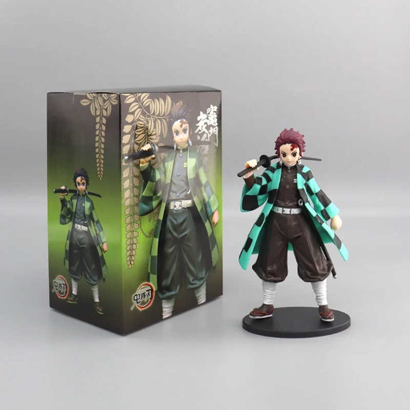 Anime Demon Slayer Kimetsu no Yaiba figure Kamado Tanjirou Action Figure Agatsuma Zenitsu Nezuko Warrior PVC Model Toys