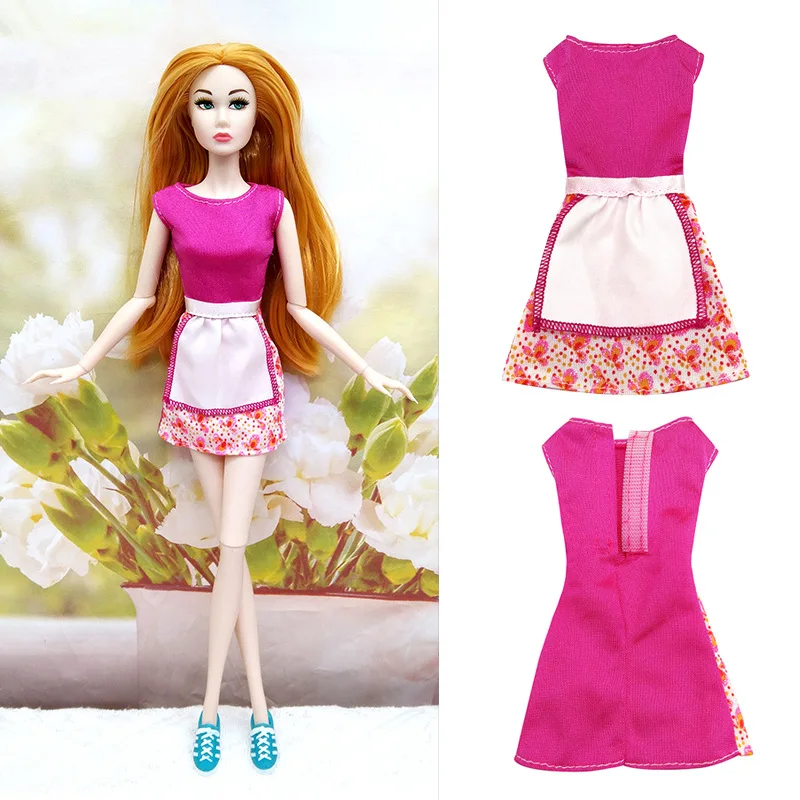 Doll Clothes Doll's Kitchen Dress 1/6 Supermodel Doll Fashion Clothing Dress Fits Height 30cm 11.5