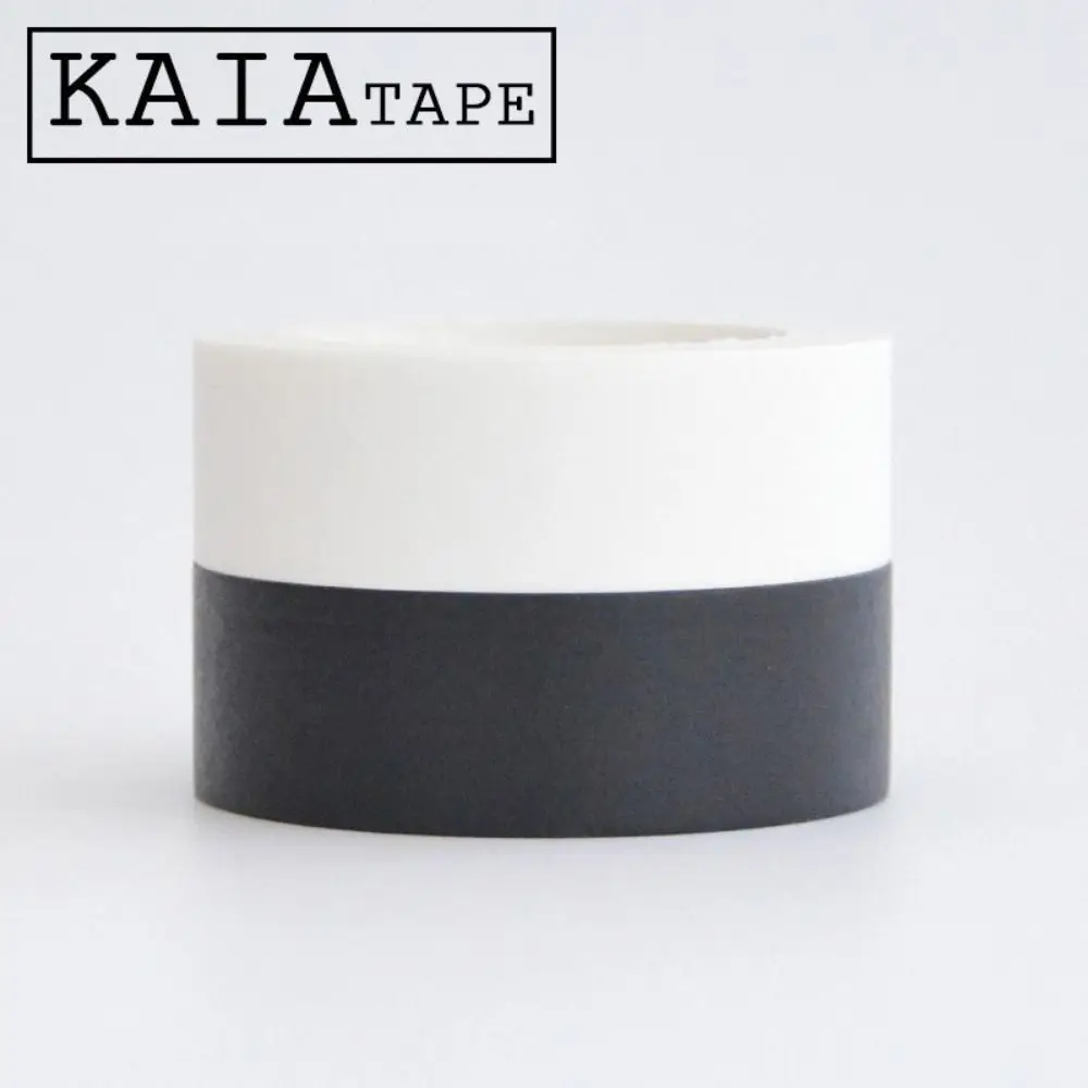 Solid Color Paper Tape DIY Black And White Tape Decorative Tapes Masking Tape Wrapping Paper Stickers