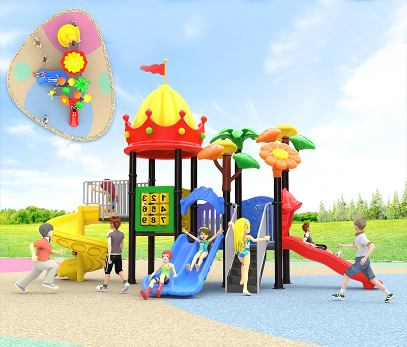 High Quality Best Selling Park Devices Children Kids Play Area Playing Equipment Plastic Small Slide Kids Playground Outdoor