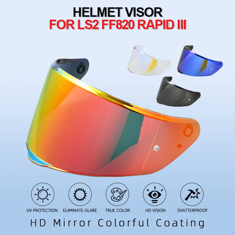 Motorcycle Visor For LS2 FF820 RAPID III Rapid III Windshield Helmet Lens Full Face Moto Accessories Casco Moto Visera Sunshiel