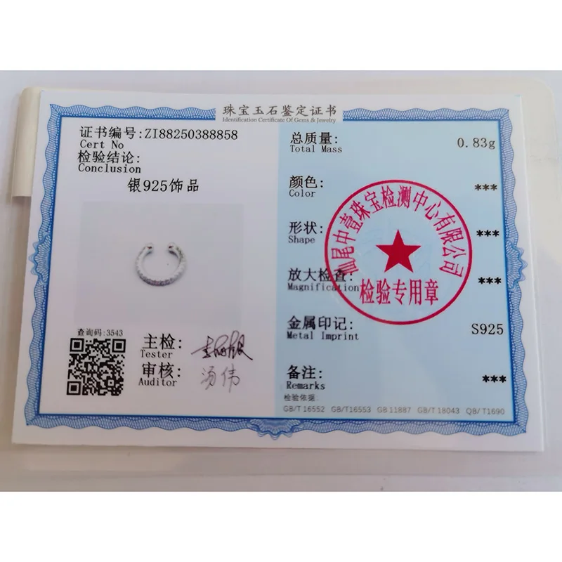 1 Buah Anting Klip Trendi Zirkon Minimalis Perak Murni 925 Asli untuk Pesona Pesta Wanita Perhiasan Bagus Aksesori OL