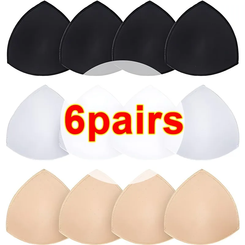 Bra Pad Ventilation Triangle Cups Chest Push Up Insert Foam Pads for Swimsuit Padding Accessories Removeable Enhancer Pad