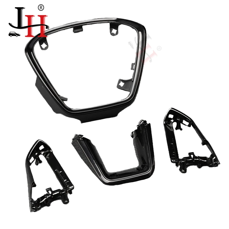 Steering Wheel Frame Suitable For Audi A6 C8, A7, 4-Piece Set Of Adaptive Button Frames,steering Accessories，Car Accessories