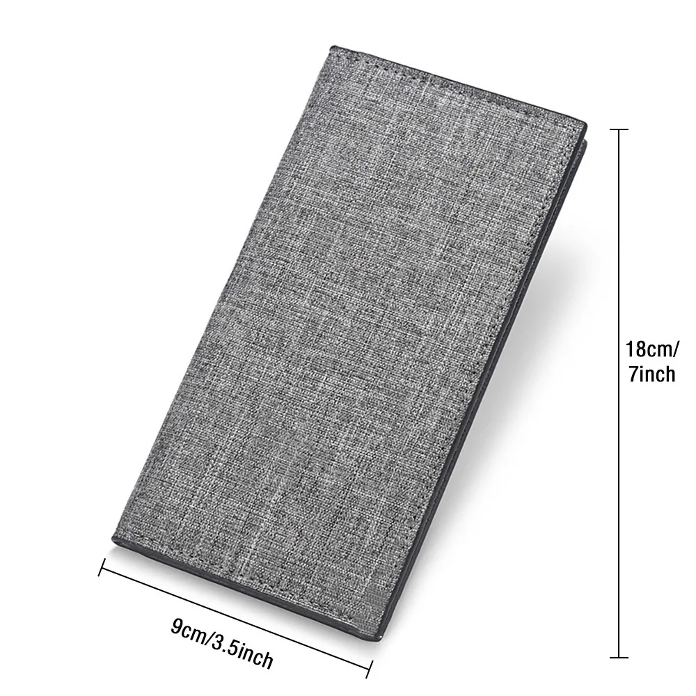 Trendy Slim Long Wallet Cash Storage Hand Pouch Portable Handheld Bags Window Pattern Long Wallets for Weekend Leisure Excursion