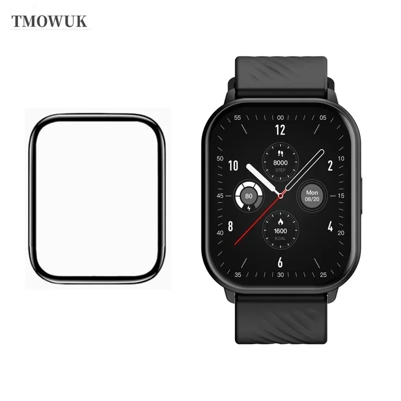 For Amazfit Active 2 Square Screen Protector Protective Film Anti-scratch HD Soft Not Glass Film Accessories Curved Screen TMOWU