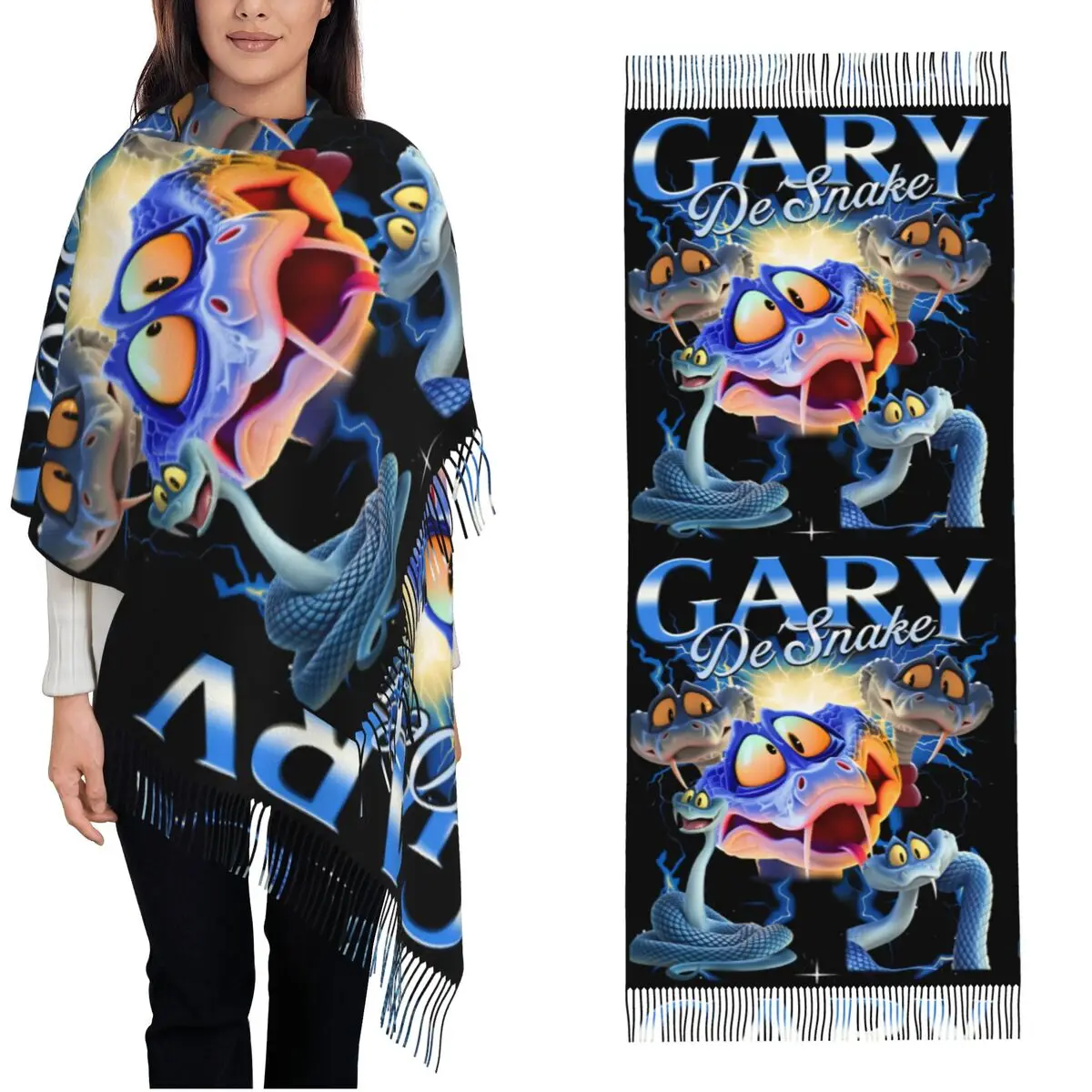 

Zootopia 2 Ник и Джуди (2) Шарф с кисточками, теплая мягкая шаль-накидка, женские шарфы на заказ, зимние модные шарфы-накидки, буфанда