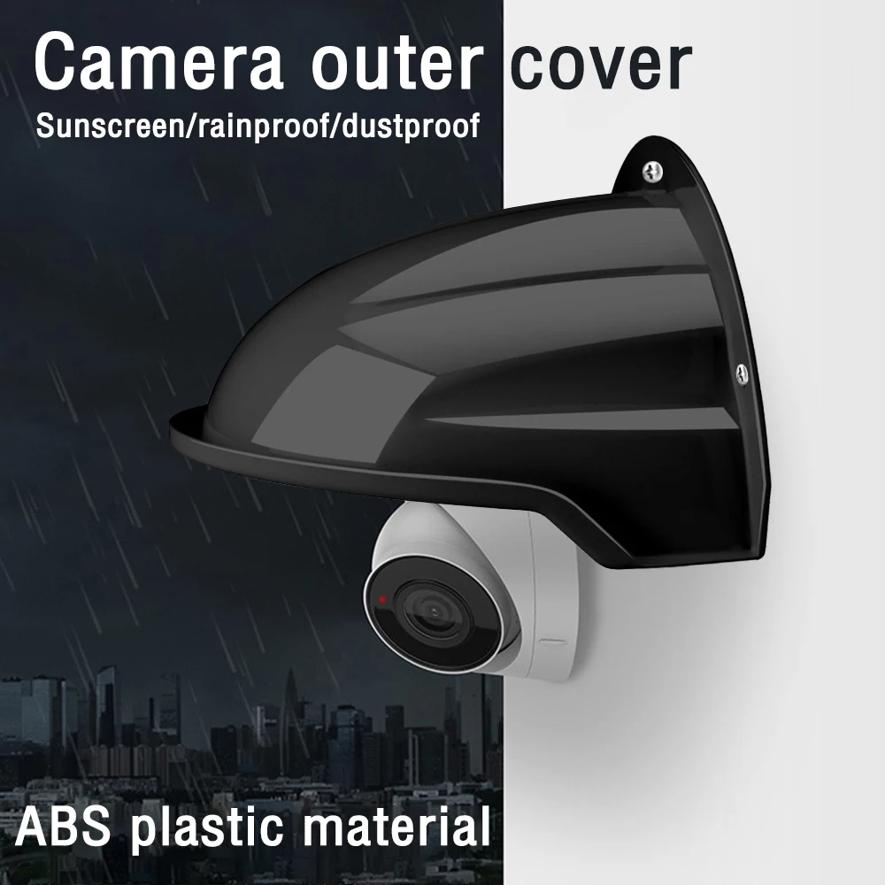 Security Camera Sun Rain Cover Plastic Waterproof Cover Outdoor Security Camera Cover for Outdoor Camera Protective Covers