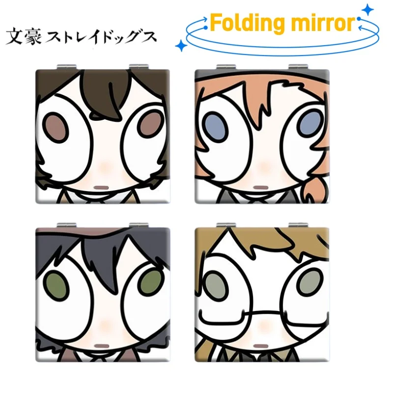 

Новое складное зеркало для макияжа с персонажем Дазай Осаму из аниме Bungo Stray Dogs, высококачественное, креативное, с анимационным дизайном.