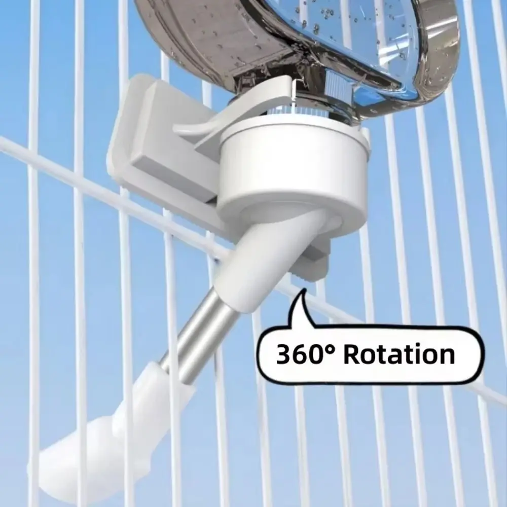 Leak Proof Automatic Bird Water Dispenser Drip Free Gravity Fed Bird Cage Drinking Feeder Cloud Shaped Easy To Install