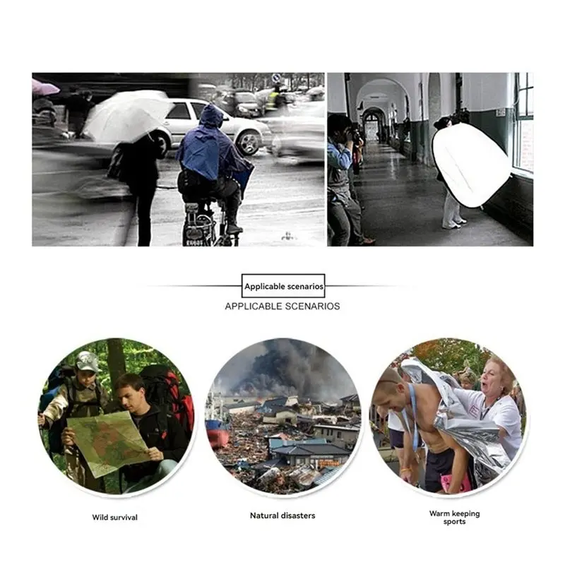 【STOCK】6X Rescue Emergency Blanket Space Thermal Survival Blanket Warm Blanket Thermal Insulation Sleeping Blanket 160X210cm