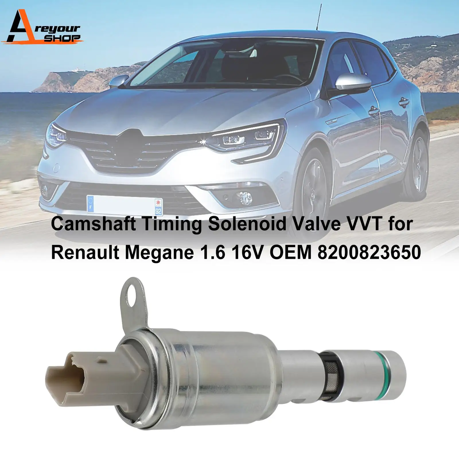 Areyourshop Camshaft Timing Solenoid Valve VVT for Renault Megane 1.6 16V 8200823650