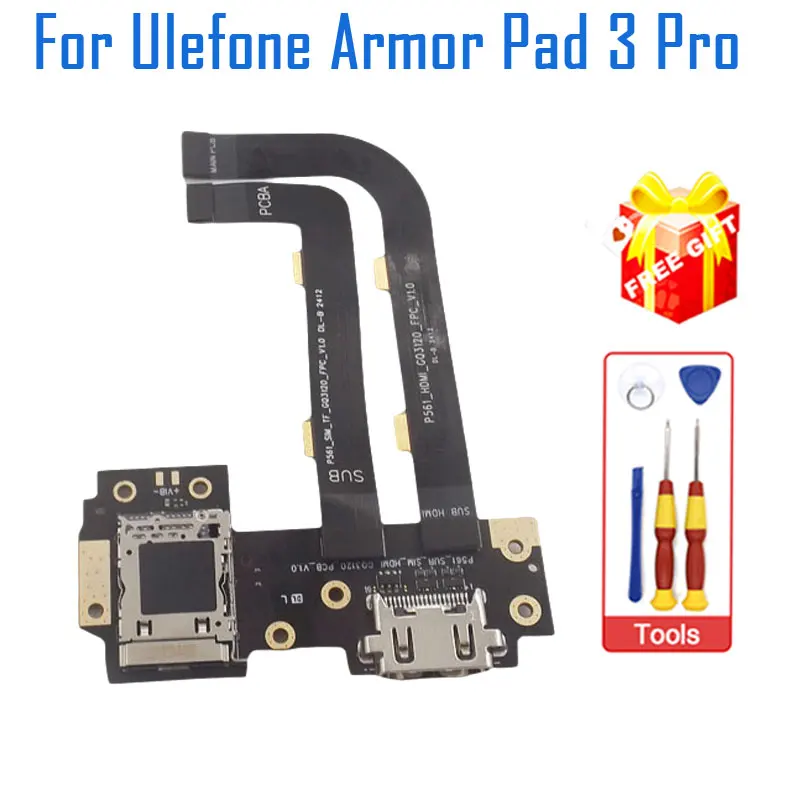 Original Ulefone Armor Pad 3 Pro Earphone Seat Base Charging TYPE-C Board With Transfer FPC For Ulefone Armor Pad 3 Pro Tablet