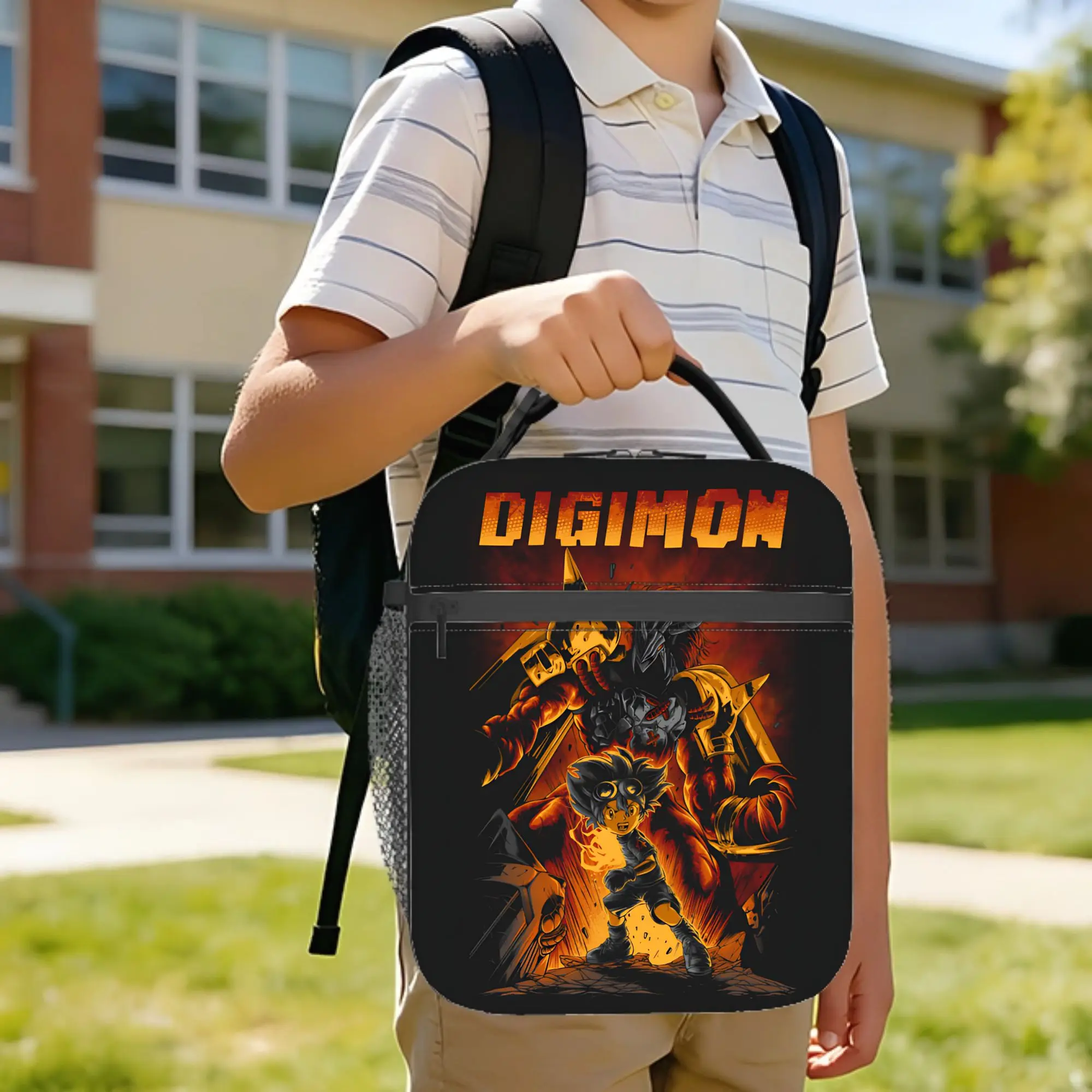 

Термосумки для обедов DIGIMON: герметичные контейнеры для еды, термосумки-тоуты, ланч-боксы для школы и пикника (для девочек и мальчиков)