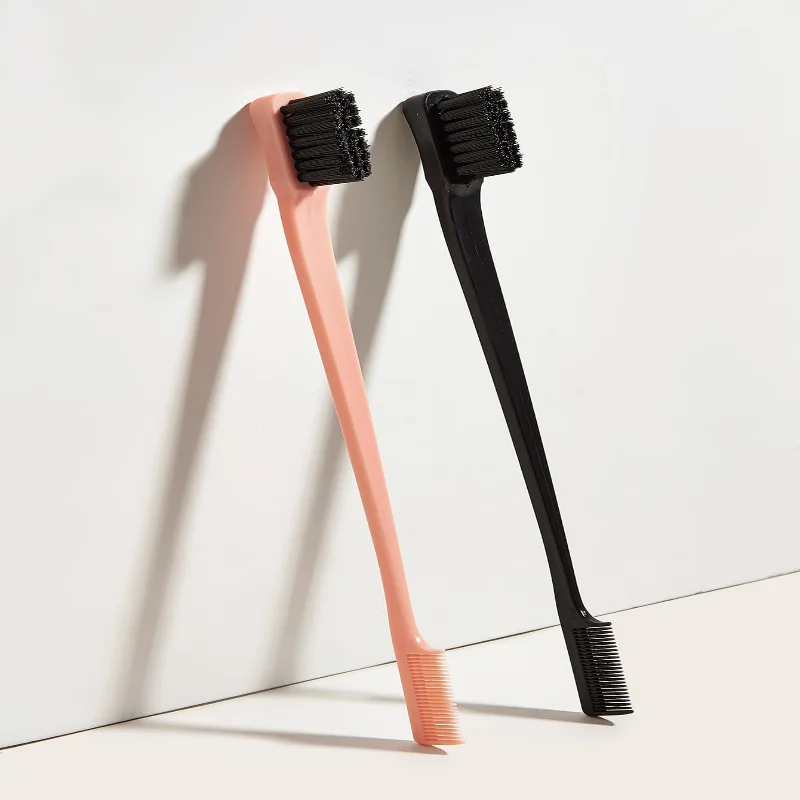 

Портативный набор расчесок с двумя головками для салона укладки волос - щетка для контроля кромок - многофункциональный инструмент для волос