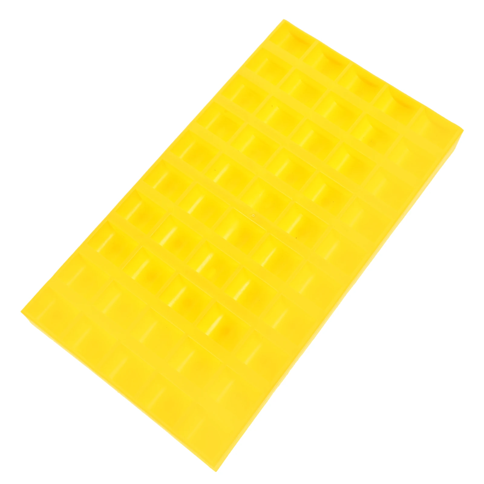 Coin Storage Box 500 Capacity Yellow Plastic Multi grid Sturdy Reusable Bank Supply Household ganizer Storage Case