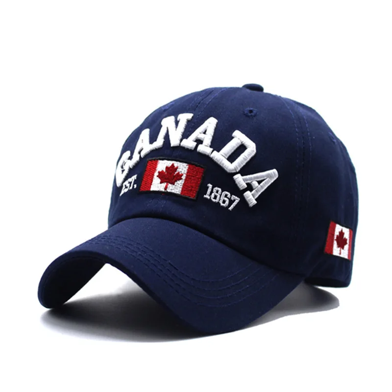 Autumn Gorras Flag Men Fishing Baseball Caps of Canada Embroidery Hat Mens Snapback Bone Adjustable Wonmen Baseball Snapback Hat