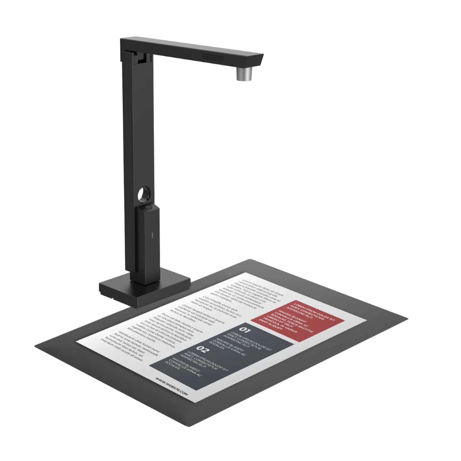 CZUR Lens1200 Pro Portable 12MP CMOS Sensor Document Scanner 2-Second Scan USB Passport Size Easy-to-Use OCR Compatible Stock
